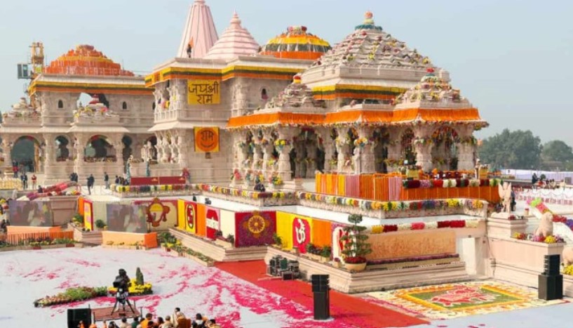 A picture of Shree Ramjanmbhumi Temple Ayodhya, India