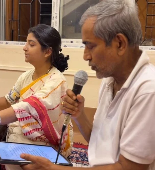 Aditi Munshi with her dad