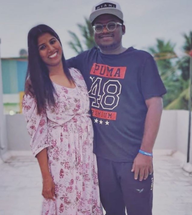 Arivu with his wife