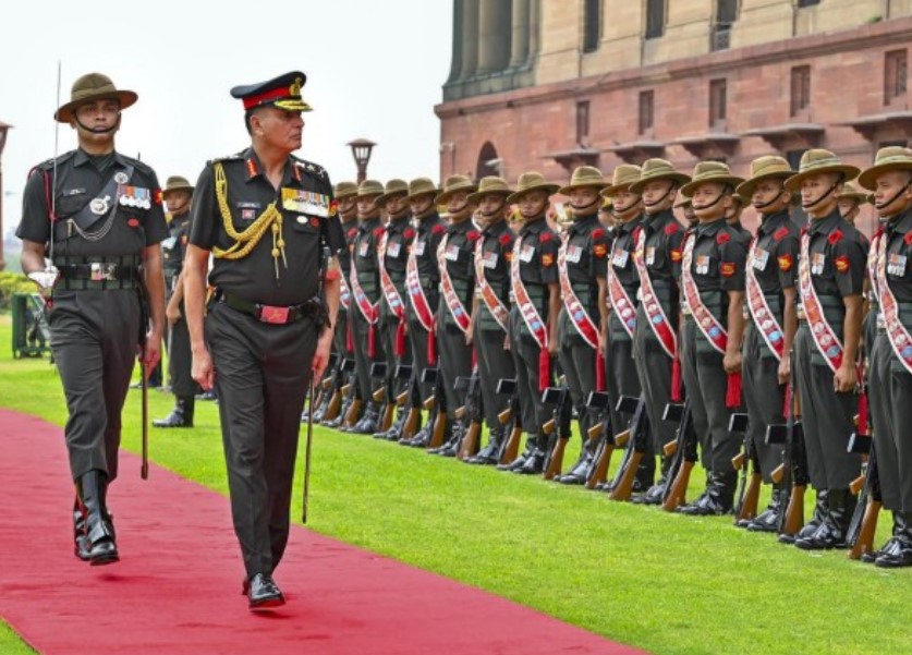 Dhiraj Seth while commanding his unit