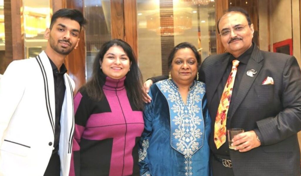 Dr Vatsala Aggarwal with her husband and kids