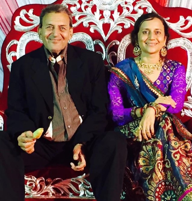 Gitanjali J Angmo with her dad
