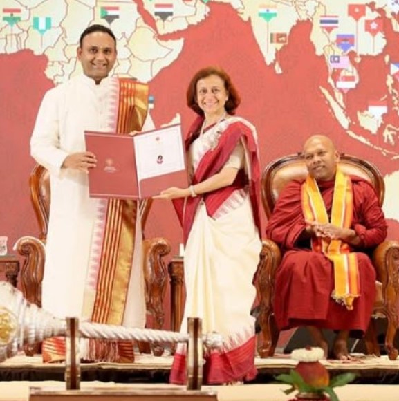 Gitanjali j Angmo, while receiving her PhD degree