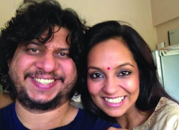 Honey Trehan with his wife
