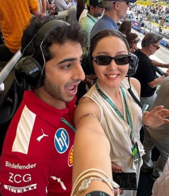 Hyein Kim with her fiancé Siddharth Ghattamaneni