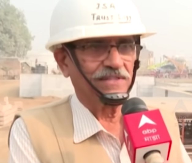 Jagdish Aphale during his period as the Honorary Project Manager and Lead Engineer for the Shree Ramjanmbhumi Temple project