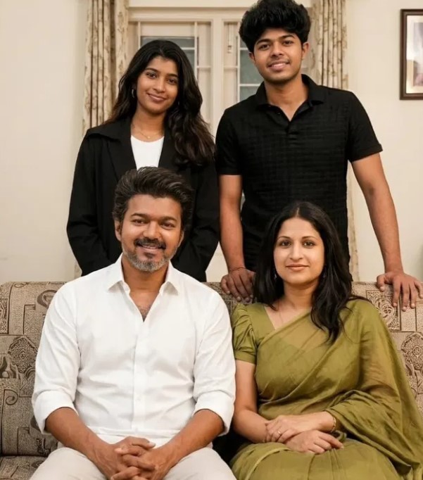 Jason Sanjay with his family