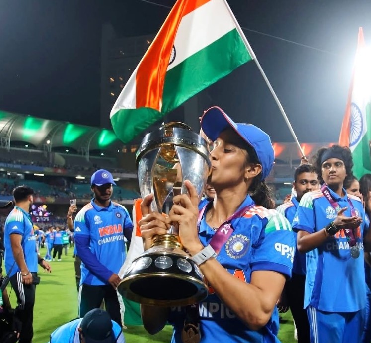 Jemimah Jessica Rodrigues after winning Cricket World Cup 2025