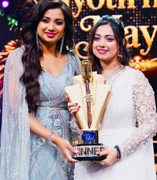 Jyotirmayee Nayak as the winner of Indian Idol Season 16