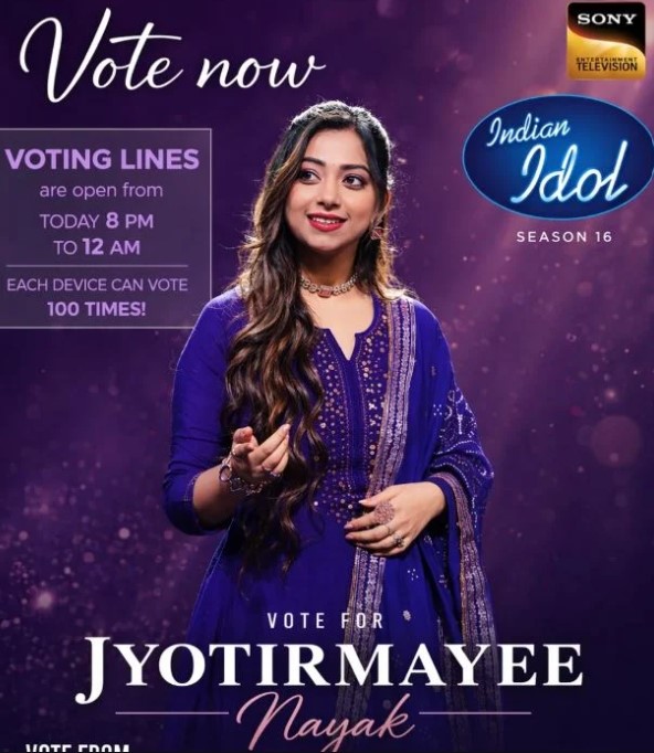 Jyotirmayee Nayak participated in Indian Idol Season 16 (2026) as a Contestant