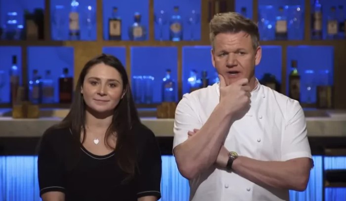 Megan Jane Ramsay with Dad Gordon Ramsay at Hell’s Kitchen in 2024