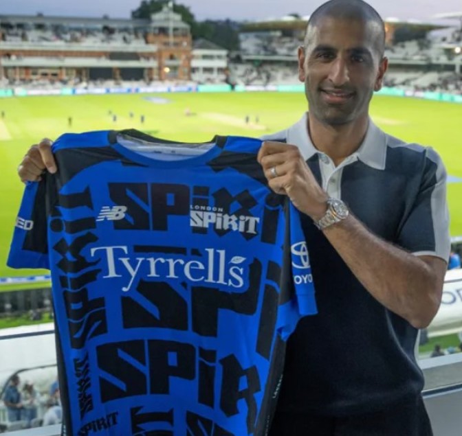 Mo Bobat while serving as the Director of Cricket of London Spirit (The Hundred)