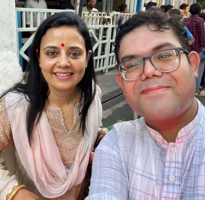 Nilanjan Das with Mahua Moitra