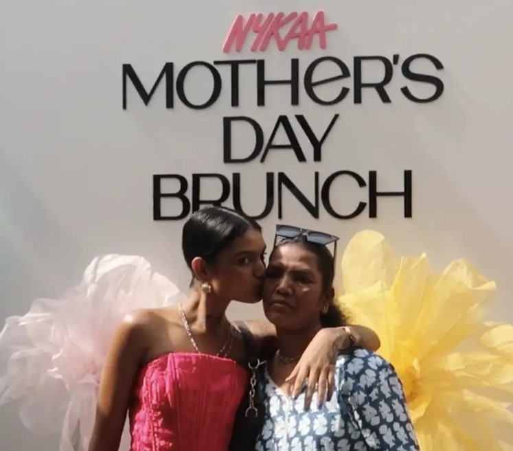 Prerna Massey with her mother