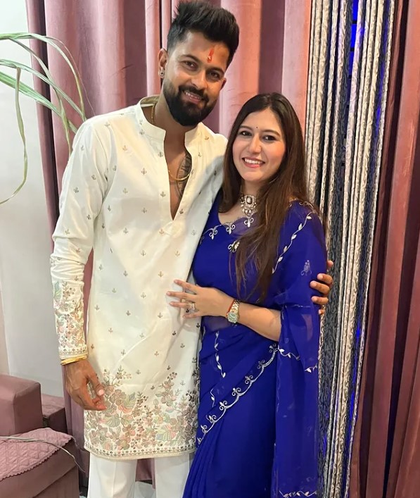 Saransh Jain with his wife