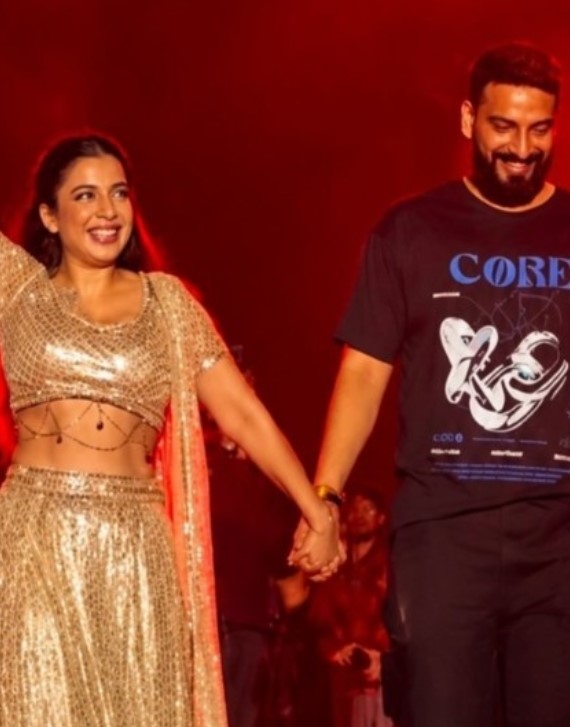 Shekhar Chaudhary with Jasmine Sandlas