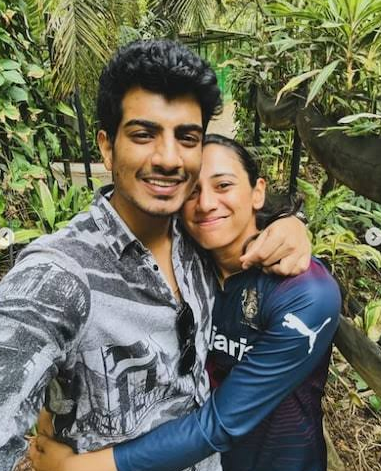 Smriti Mandhana with her ex-boyfriend Palash Muchhal