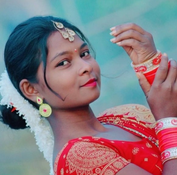 Sonia Behera while rehearsing for a theatre play