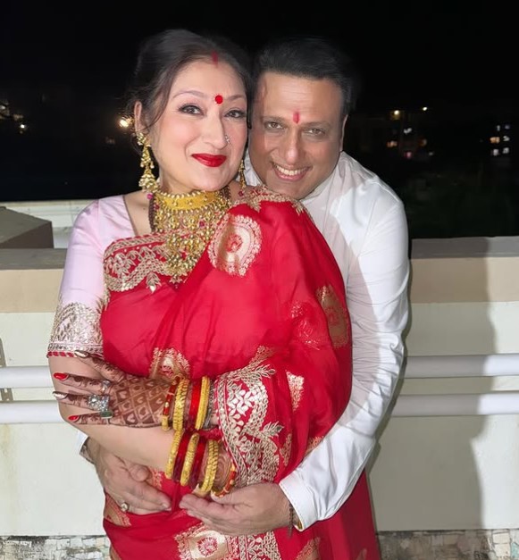 Sunita Ahuja with her husband
