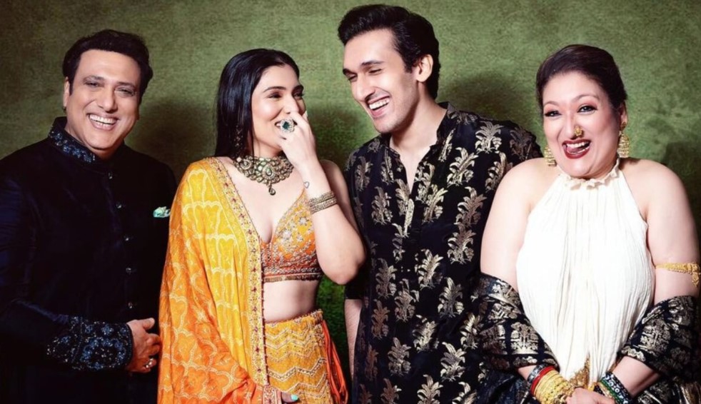 Sunita Ahuja with her husband and kids