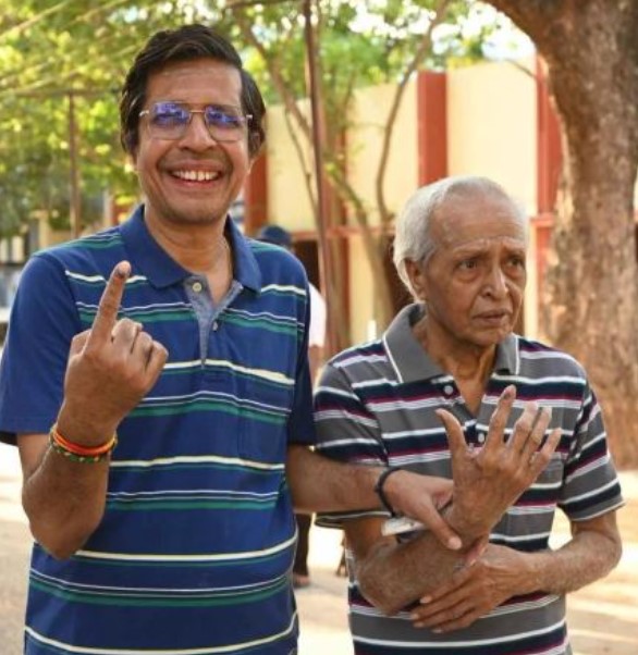 V. Kamakoti with her father
