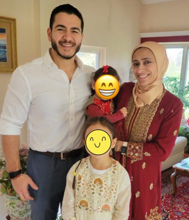 Abdul El-Sayed with his wife and kids