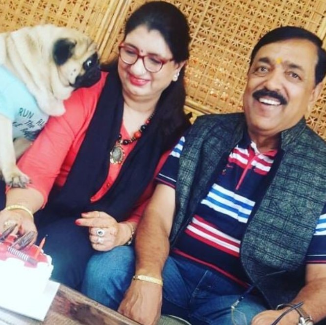 Akanksha Puri's parents