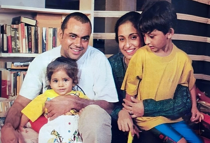 Aniruddh Rawal's childhood image with his parents and brother