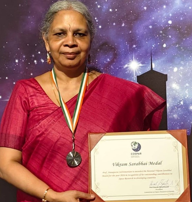Annapurni Subramaniam received COSPAR Vikram Sarabhai medal (2026)