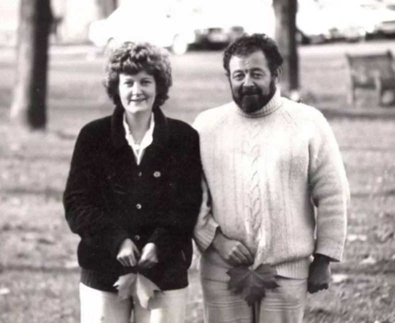 Brenda Fricker and her husband Barry Davis