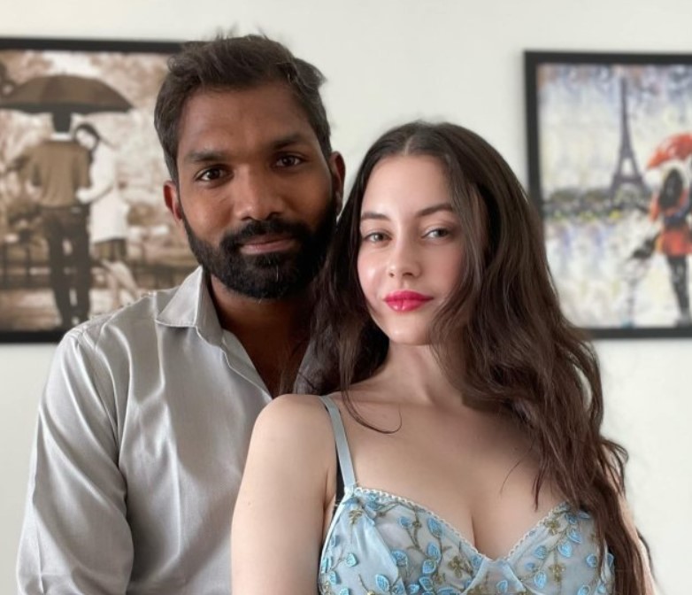 Fiona Allison with her ex-boyfriend Sachidanand