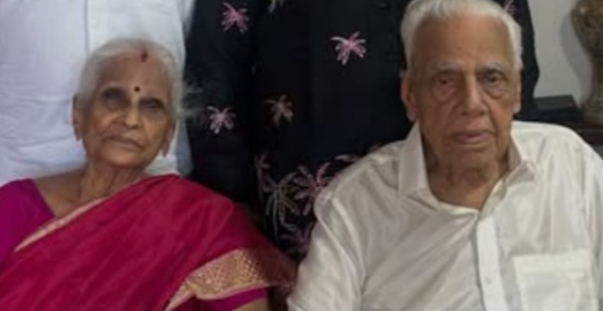 H. V. Hande with his wife