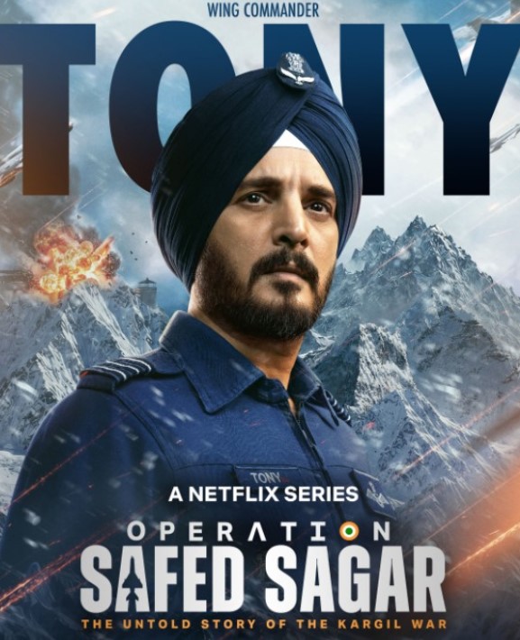 Jimmy Shergill as Birender Singh Dhanoa on the poster of the web series Operation Safed Sagar