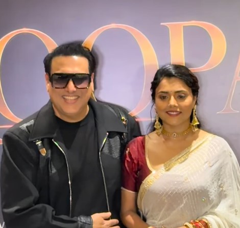 Komal Rani Swarnkar with Govinda