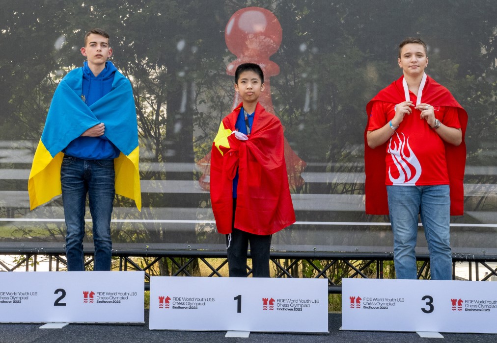 Kong Xiangrui at FIDE World Youth U16 Olympiad Championship