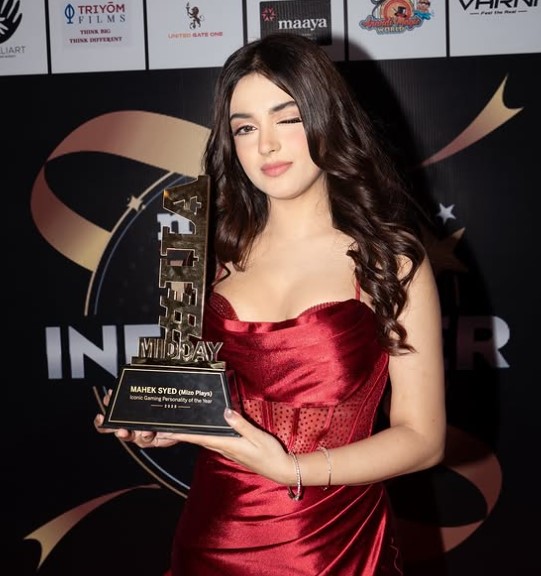 Mizo Plays won MID-DAY ICONIC GAMING PERSONALITY OF THE YEAR Award