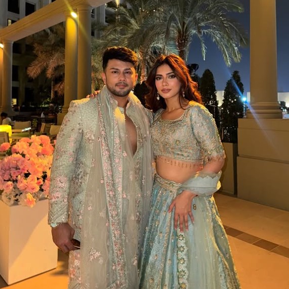 Nagma Mirajkar with her boyfriend Awez Darbar