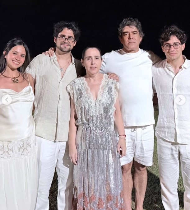 Rafael Câmara with his family