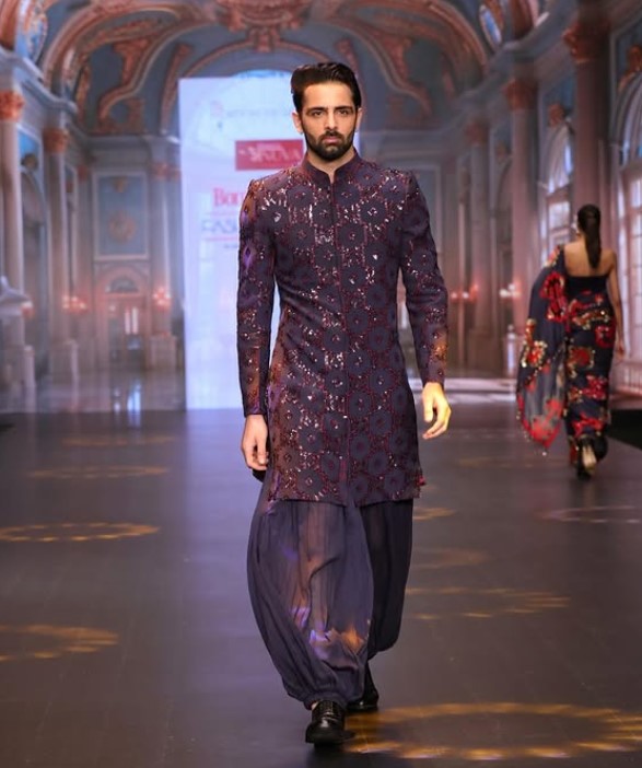 Rohullah Mehdi at the Times Fashion Week ramp walk