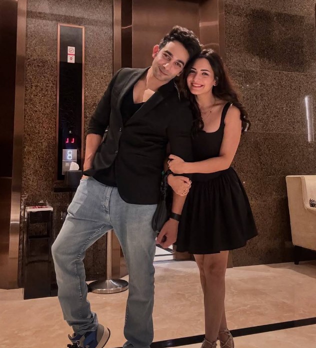 Shagun Sharma with her boyfriend