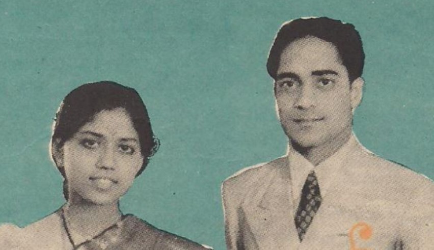 Sowcar Janaki's old image with her husband