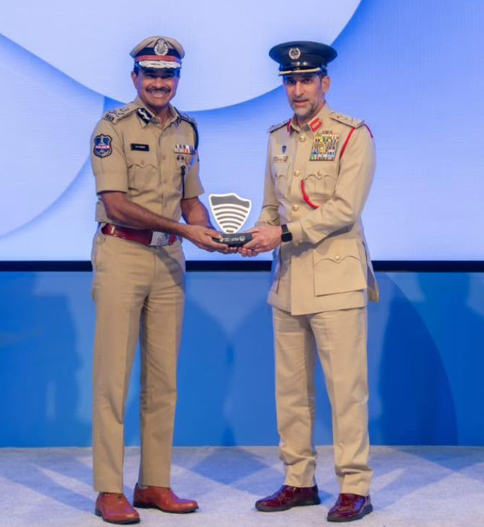 Sri C.V. Anand IPS, CP Hyderabad, wins Excellence in Anti-Narcotics Award at the World Police Summit 2025 in Dubai