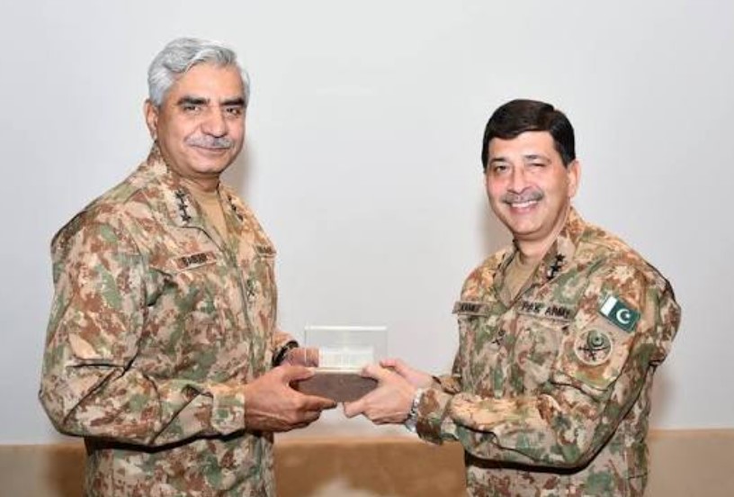 Syed Aamer Raza while receiving an honour '