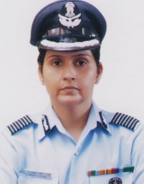 Shakti Sharma, when she was commissioned in Indian Air Force in 1994